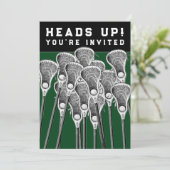 Cartes d'invitation pour une soirée de crosse (Debout devant)