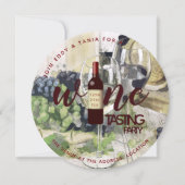 Cartes d'invitation pour une soirée de dégustation (Devant)