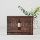 Cartes d'invitation pour une soirée de dégustation (Debout devant)