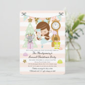 Cartes d'invitation pour une soirée de Noël Casse- (Debout devant)