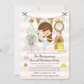 Cartes d'invitation pour une soirée de Noël Casse- (Devant)