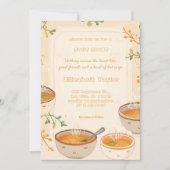 Cartes d'invitation pour une soirée de soupe (Devant)