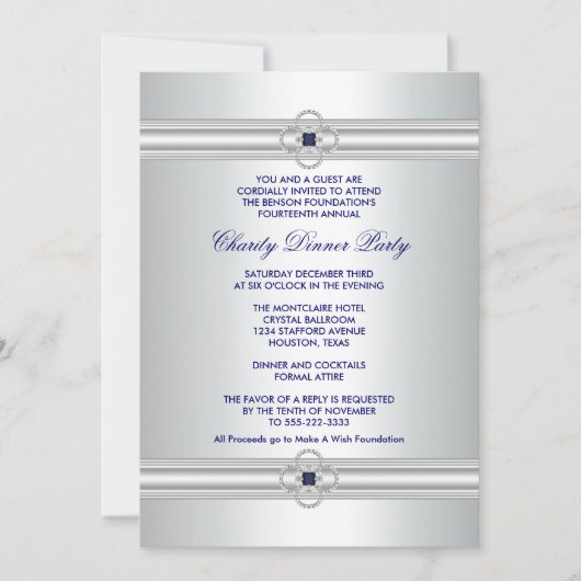 Cartes d'invitation pour une soirée d'entreprise (Devant)