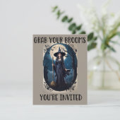 Cartes d'invitation pour une soirée Halloween « Pr (Debout devant)