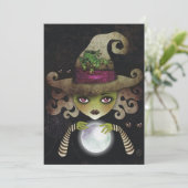 Cartes d'invitation pour une soirée Halloween Sorc (Debout devant)
