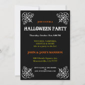 Cartes d'invitation pour une soirée Halloween Sorc (Dos)