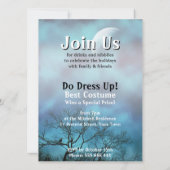 Cartes d'invitation pour une soirée Halloween sous (Dos)