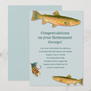 Cartes d'invitation pour une soirée pêche entre ad