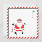 Cartes d'invitation pour vacances de golf (Devant)