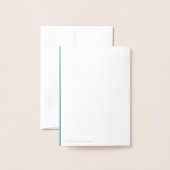 Cartes d'invitation professionnelles avec feuille (Derrière avec enveloppe)