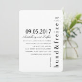 Cartes d'invitation puristes (Debout devant)