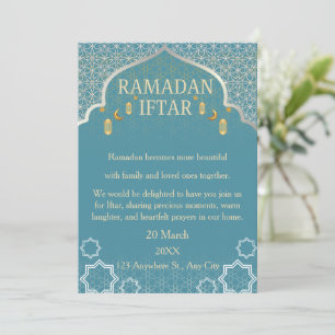 Cartes d'invitation Ramadan Mubarak – Iftar de fam