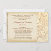 Cartes d'invitation romantiques et élégantes pour (Dos)