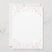 Cartes d'invitation rose pâle rustique avec vigne (Dos)