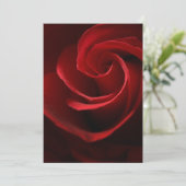 CARTES D'INVITATION Rose Rouge (Debout devant)