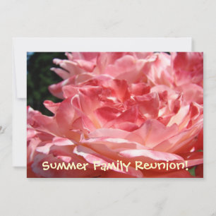 Cartes d'invitation Roses pour réunion de famille