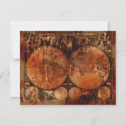 Cartes d'invitation Rustic Old World (Devant)