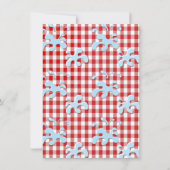 Cartes d'invitation rustiques pour soirée piscine  (Dos)