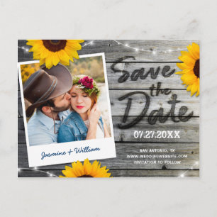 Cartes d'invitation "Save the Date" Rustiques   Bo