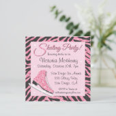 Cartes d'invitation scintillantes à paillettes pou (Debout devant)