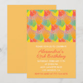 Cartes d'invitation Simple Moderne pour 63ème anni (Devant / Derrière)