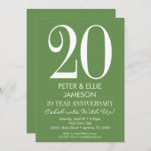 Cartes d'invitation simples et modernes de couleur (Devant / Derrière)