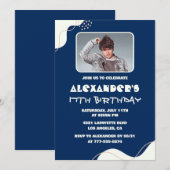 Cartes d'invitation simples pour 17 ans Hommes Pho (Devant / Derrière)