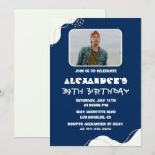 Cartes d'invitation simples pour 39e anniversaire (Devant / Derrière)