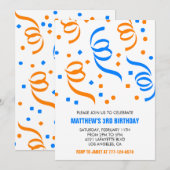 Cartes d'invitation simples pour 3ème anniversaire (Devant / Derrière)