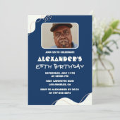 Cartes d'invitation simples pour 85e anniversaire  (Debout devant)