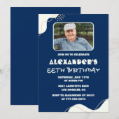 Cartes d'invitation simples pour 88ème anniversair (Devant / Derrière)