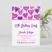 Cartes d'invitation simples pour 90e anniversaire  (Debout devant)