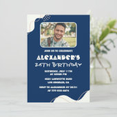 Cartes d'invitation simples pour les 26 ans Hommes (Debout devant)