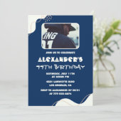 Cartes d'invitation simples pour les 44 ans Hommes (Debout devant)