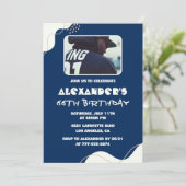 Cartes d'invitation simples pour les 66 ans Hommes (Debout devant)