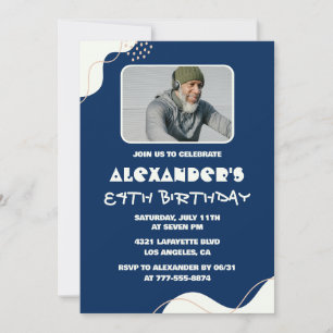 Cartes d'invitation simples pour les 84 ans Hommes