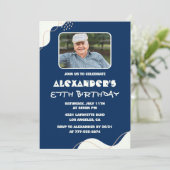 Cartes d'invitation simples pour les 87 ans Hommes (Debout devant)