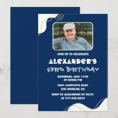 Cartes d'invitation simples pour les 93 ans Hommes (Devant / Derrière)