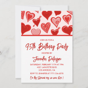 Cartes d'invitation simples pour ses 95 ans pour s