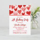 Cartes d'invitation simples pour son 4ème annivers (Debout devant)