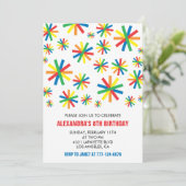 Cartes d'invitation simples pour un 8ème anniversa (Debout devant)