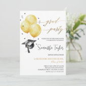 Cartes d'invitation simples pour une fête de fin d (Debout devant)