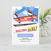 Cartes d'invitation Skateboard (Debout devant)