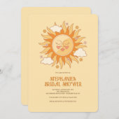 Cartes d'invitation Soleil (Devant / Derrière)