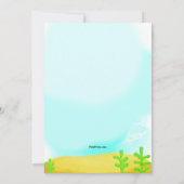 Cartes d'invitation Sous-Marin (Dos)