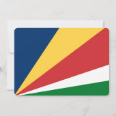 Cartes d'invitation spéciales avec motif Seychelle (Devant)