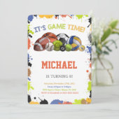 Cartes d'invitation Sport Toutes étoiles (Debout devant)