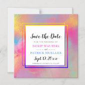 Cartes d'invitation Spring Color Save the Date var (Recto)