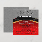 Cartes d'invitation Star de cinéma sur tapis rouge (Devant / Derrière)