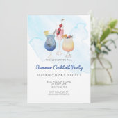 Cartes d'invitation tendance pour soirée cocktail (Debout devant)